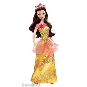 NEW Disney Sparkling Princess 12" BELLE BARBIE DOLL Beauty & The Beast 2011 NIB!